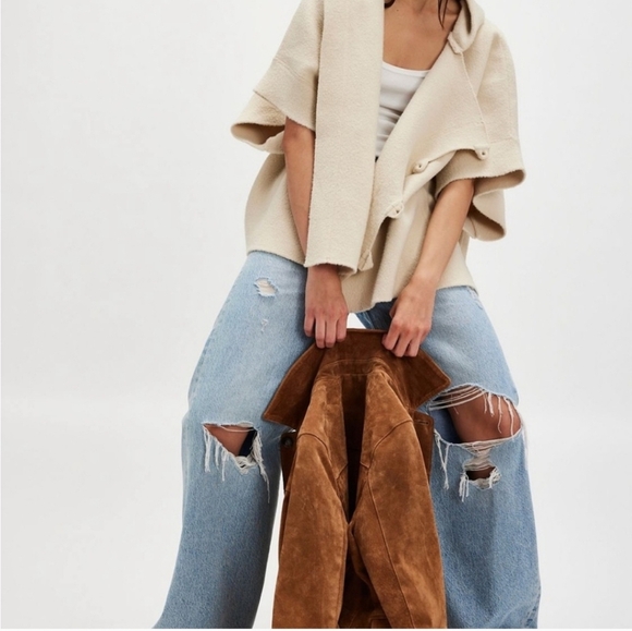 Free People NWOTs Toggle Poncho - Picture 7 of 10